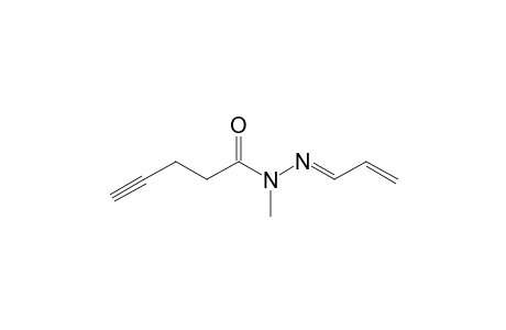Acrolein N-(pent-4-ynoyl)-N-methylhydrazone
