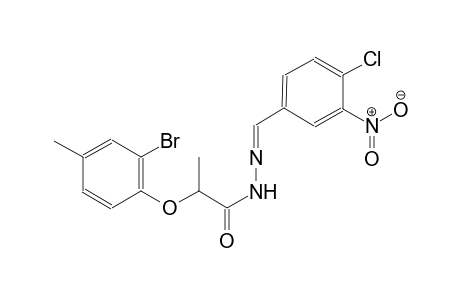 propanoic acid, 2-(2-bromo-4-methylphenoxy)-, 2-[(4-chloro-3-nitrophenyl)methylene]hydrazide