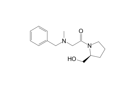 1-[(2S)-2-(hydroxymethyl)-1-pyrrolidinyl]-2-[methyl-(phenylmethyl)amino]ethanone