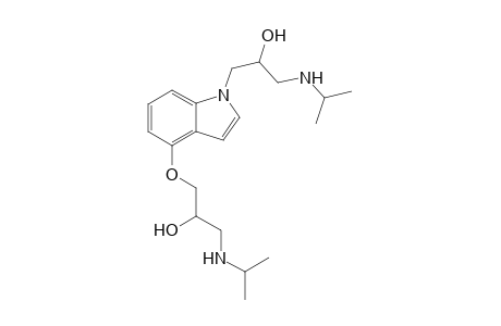 1-[1-(2-Hydroxy-3-isopropylamino)propyl]-4-[1-(2-hydroxy-3-isopropylamino)propyloxy]-indole
