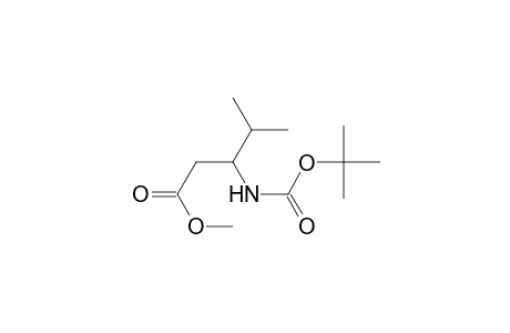 3-(tert-butoxycarbonylamino)-4-methyl-valeric acid methyl ester