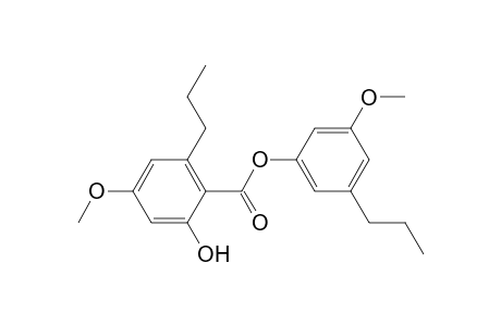 3'-methoxy-5'-propylphenyl 2-hydroxy-4-methoxy-6-propylbenzoate