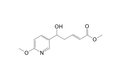 (E)-methyl 5-(6-methoxy-pyridin-3-yl)-5-hydroxypent-2-enoate
