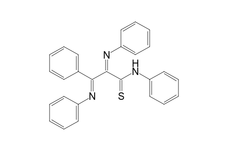 Benzenepropanethioamide, N-phenyl-.alpha.,.beta.-bis(phenylimino)-