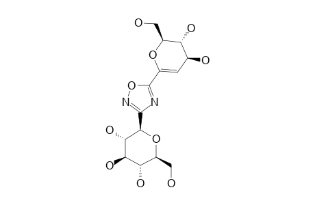 5-C-(2-DEOXY-D-ARABINO-HEX-1-ENOPYRANOSYL)-3-C-(BETA-D-GLUCOPYRANOSYL)-1,2,4-OXADIAZOLE
