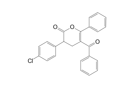 5-Benzoyl-3- (4-chloro-phenyl)-6-phenyl-3, 4-dihydro-2H-pyran-2-one