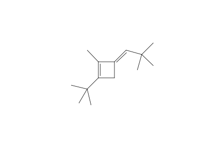 (E)-1-(t-butyl)-3-[2,2-dimethylpropylidene)-2-methylcyclobutene