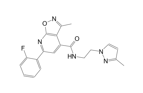 isoxazolo[5,4-b]pyridine-4-carboxamide, 6-(2-fluorophenyl)-3-methyl-N-[2-(3-methyl-1H-pyrazol-1-yl)ethyl]-