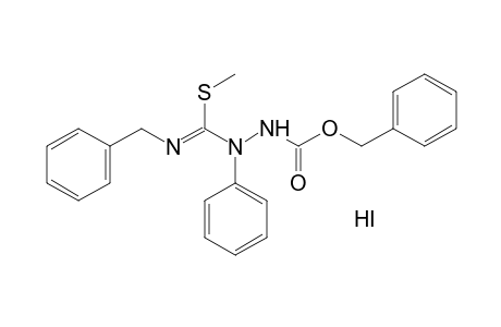 3-[N-benzyl-1-(methylthio)formimidoyl]-3-phenylcarbazic acid, benzyl ester, monohydroiodide