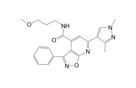 isoxazolo[5,4-b]pyridine-4-carboxamide, 6-(1,3-dimethyl-1H-pyrazol-4-yl)-N-(3-methoxypropyl)-3-phenyl-