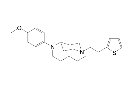 N-Pentyl-N-(4-methoxyphenyl)-1-[(2-thiophen-2-yl)ethyl]-piperidin-4-amine