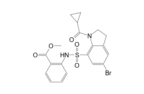 benzoic acid, 2-[[[5-bromo-1-(cyclopropylcarbonyl)-2,3-dihydro-1H-indol-7-yl]sulfonyl]amino]-, methyl ester