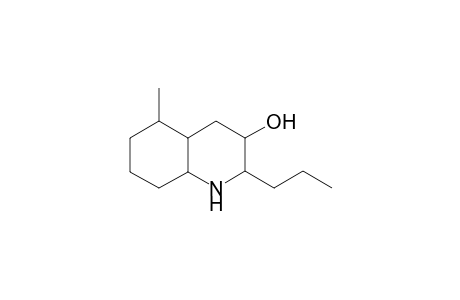 5-Methyl-8/9-hydroxy-2-propyldecahydroquinoline