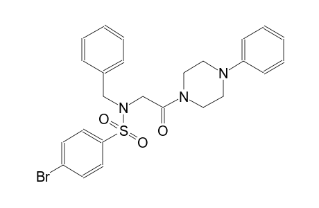 benzenesulfonamide, 4-bromo-N-[2-oxo-2-(4-phenyl-1-piperazinyl)ethyl]-N-(phenylmethyl)-