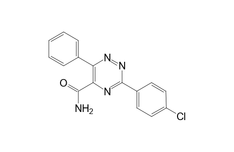 3-(4-chlorophenyl)-6-phenyl-1,2,4-triazine-5-carboxamide