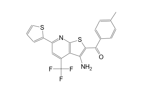 [3-Amino-6-(2-thienyl)-4-(trifluoromethyl)thieno[2,3-b]pyridin-2-yl](4-methylphenyl)methanone