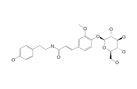N-TRANS-FERULOYL-TYRAMINE-4'-O-BETA-D-GLUCOPYRANOSIDE