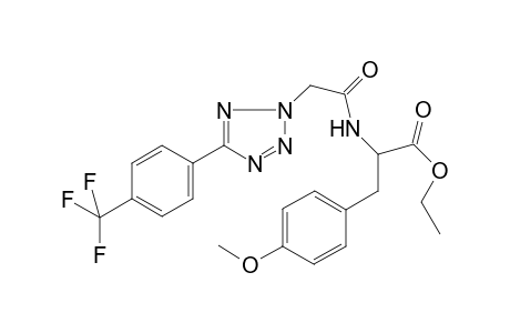 Benzenepropanoic acid, 4-methoxy-.alpha.-[[2-[5-[4-(trifluoromethyl)phenyl]-2H-1,2,3,4-tetrazol-2-yl]acetyl]amino]-, ethyl ester