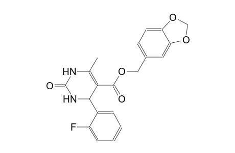 5-pyrimidinecarboxylic acid, 4-(2-fluorophenyl)-1,2,3,4-tetrahydro-6-methyl-2-oxo-, 1,3-benzodioxol-5-ylmethyl ester