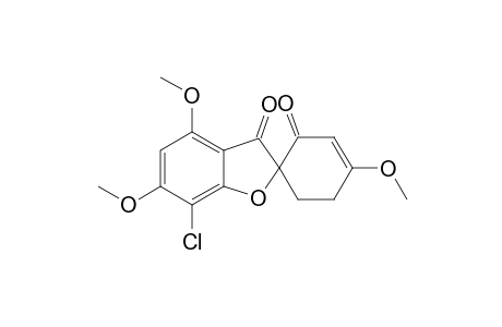 Spiro[benzofuran-2(3H),1'-[3]cyclohexene]-2',3-dione, 7-chloro-4,4',6-trimethoxy-