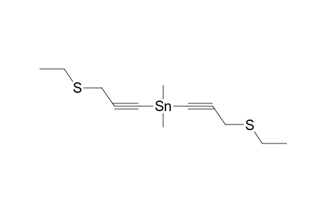 bis(3-ethylsulfanylprop-1-ynyl)-dimethyl-stannane