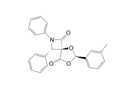 (4-r,3-t,6-t)-2-Aza-5,7-dioxa-6-(3'-methylphenyl)-2,3-diphenyl-spiro[3.4]octane-1,8-dione