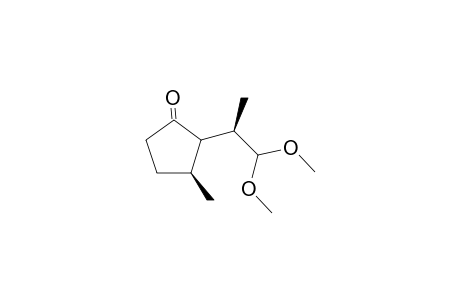 (1R,3S) 3-Methyl-2-(2-dimethoxy-1-methylethyl)cyclopentanone