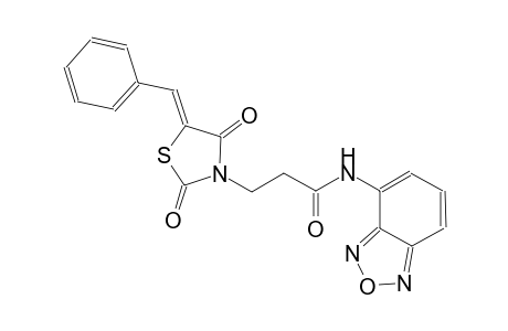 N-(2,1,3-benzoxadiazol-4-yl)-3-[(5Z)-5-benzylidene-2,4-dioxo-1,3-thiazolidin-3-yl]propanamide