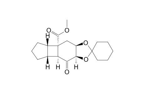 Methyl (1S,2S,6R,7S,9R,10R)-9,10-O-cyclohexylidene-8-oxo-tricyclo[5.4.0.0(2,6)]undecane-1-carboxylate