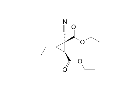cis-Diethyl 1-cyano-3-ethyl-1,2-cyclopropanedicarboxylate