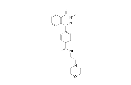 4-(3-methyl-4-oxo-3,4-dihydro-1-phthalazinyl)-N-[2-(4-morpholinyl)ethyl]benzamide