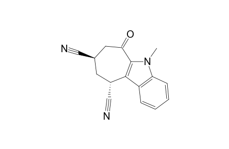 TRANS-5-METHYL-6-OXOCYCLOHEPTA-[B]-INDOLE-8,10-DICARBONITRILE
