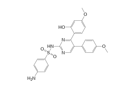4-(2-Hydroxy-4-methoxyphenyl)-5-(4-methoxyphenyl)-2-((4-aminophenyl)sulphonamido)pyrimidine