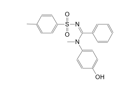 N-[(Z)-[4-hydroxy(methyl)anilino](phenyl)methylidene]-4-methylbenzenesulfonamide