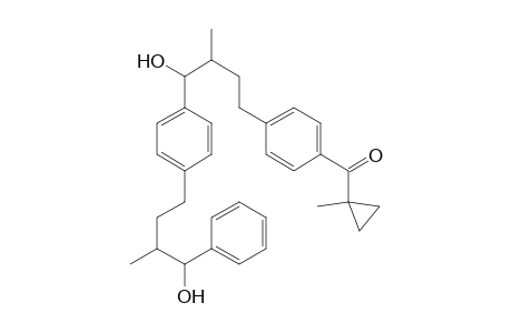 Methanone, [4-[4-hydroxy-4-[4-(4-hydroxy-3-methyl-4-phenylbutyl)phenyl]-3-methylbutyl]phenyl](1-methylcyclopropyl)-,