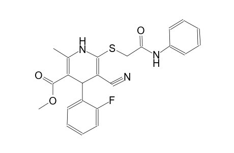 methyl 6-[(2-anilino-2-oxoethyl)sulfanyl]-5-cyano-4-(2-fluorophenyl)-2-methyl-1,4-dihydro-3-pyridinecarboxylate