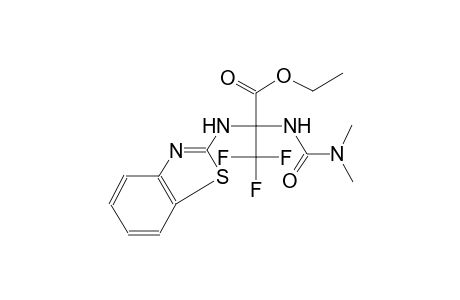 ethyl 2-(1,3-benzothiazol-2-ylamino)-2-{[(dimethylamino)carbonyl]amino}-3,3,3-trifluoropropanoate