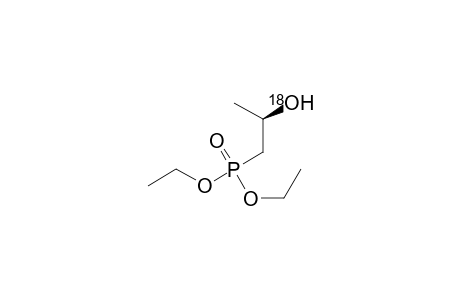 (R,S)-Diethyl-(2-[18O]-hydroxypropyl)phosphonate