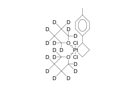 Dichloro-bis(octadeuterio-furan)-(1-P-tolyl-propane-1,3-diyl) platinum