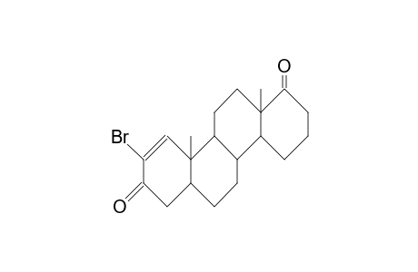 2-Bromo-D-homo-1-androstene-3,17a-dione