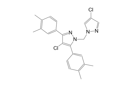 4-chloro-1-[(4-chloro-1H-pyrazol-1-yl)methyl]-3,5-bis(3,4-dimethylphenyl)-1H-pyrazole