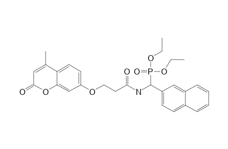 DIETHYL-(3-(4-METHYL-2-OXO-2H-CHROMEN-7-YLOXY)-PROPANAMIDO)-(NAPHTHALEN-2-YL)-METHYLPHOSPHONATE