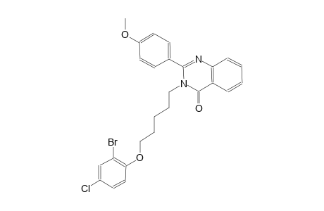 3-[5-(2-bromo-4-chlorophenoxy)pentyl]-2-(4-methoxyphenyl)-4(3H)-quinazolinone