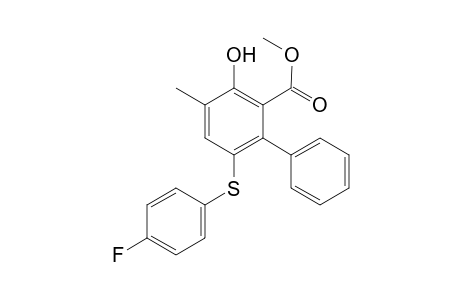 Methyl 6-[(4-Fluorophenyl)sulfanyl]-3-hydroxy-4-methyl-1,1'-biphenyl-2-carboxylate