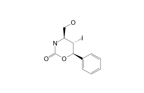 (4S,5S,6R)-5-iodo-4-methylol-6-phenyl-1,3-oxazinan-2-one