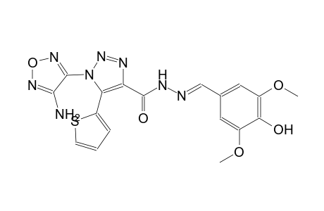 1-(4-amino-1,2,5-oxadiazol-3-yl)-N'-[(E)-(4-hydroxy-3,5-dimethoxyphenyl)methylidene]-5-(2-thienyl)-1H-1,2,3-triazole-4-carbohydrazide