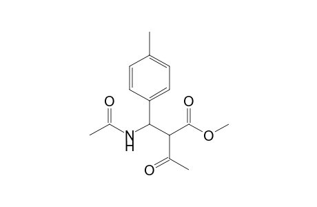 Methyl 2-Acetyl-3-acetamido-3-(p-methylphenyl)propionate
