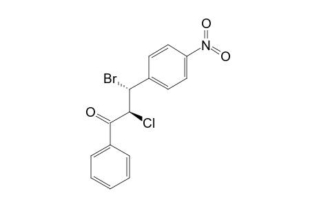 (2S,3R)-3-bromo-2-chloro-3-(4-nitrophenyl)-1-phenyl-propan-1-one