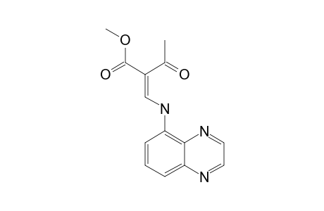 E-5-(2-ACETYL-2-METHOXYCARBONYL)-ETHYLENAMINO)-QUINOXALINE;E-ISOMER