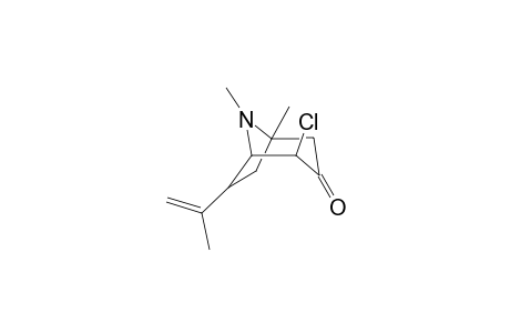 8-Azabicyclo[3.2.1]octan-3-one, 4-chloro-1,8-dimethyl-6-(1-methylethenyl)-, (4-exo,6-endo)-